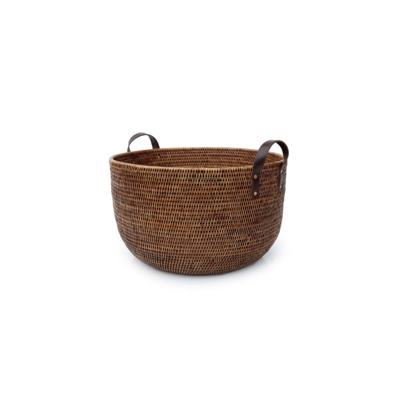 Coco Laundry with Leather Handles