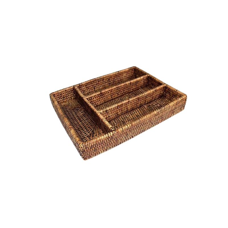 Cutlery Tray Rattan Small