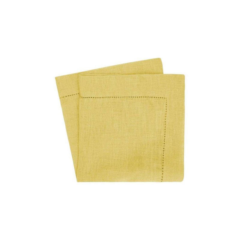 Elegance Linen Napkin Yellow Elegance Linen Napkin Beige - Set of 12