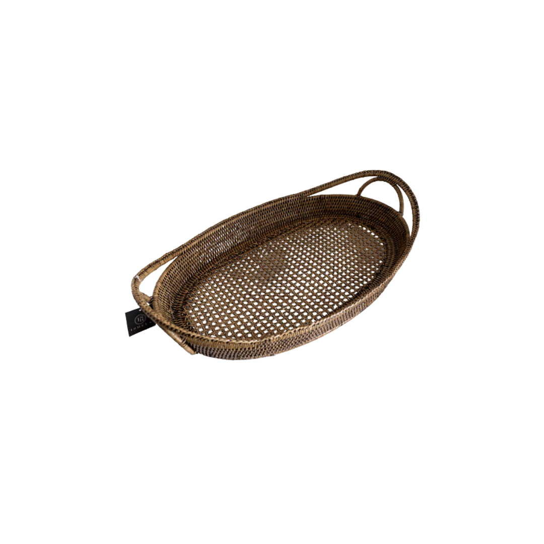 OBAL BOAT TRAY BROWN