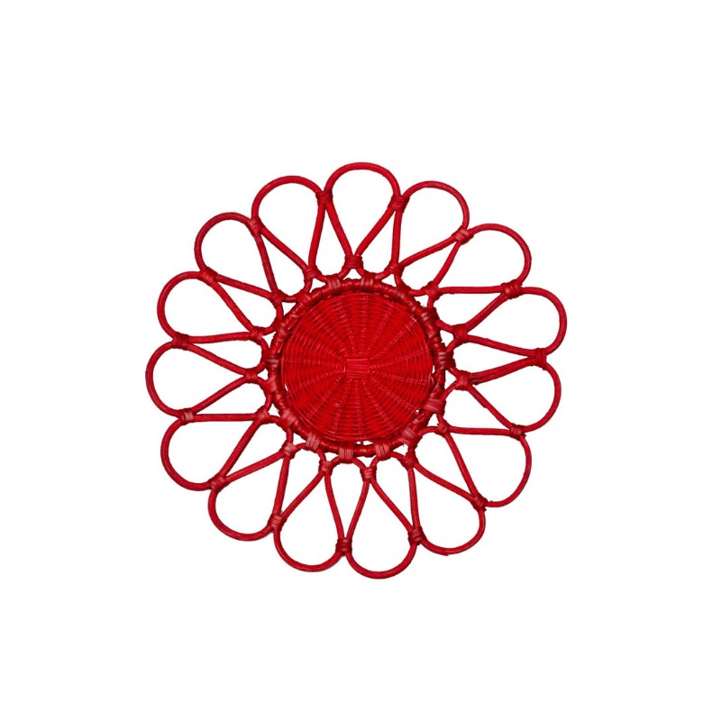 Placemat Yoga Red ( Set of 6 Pieces)