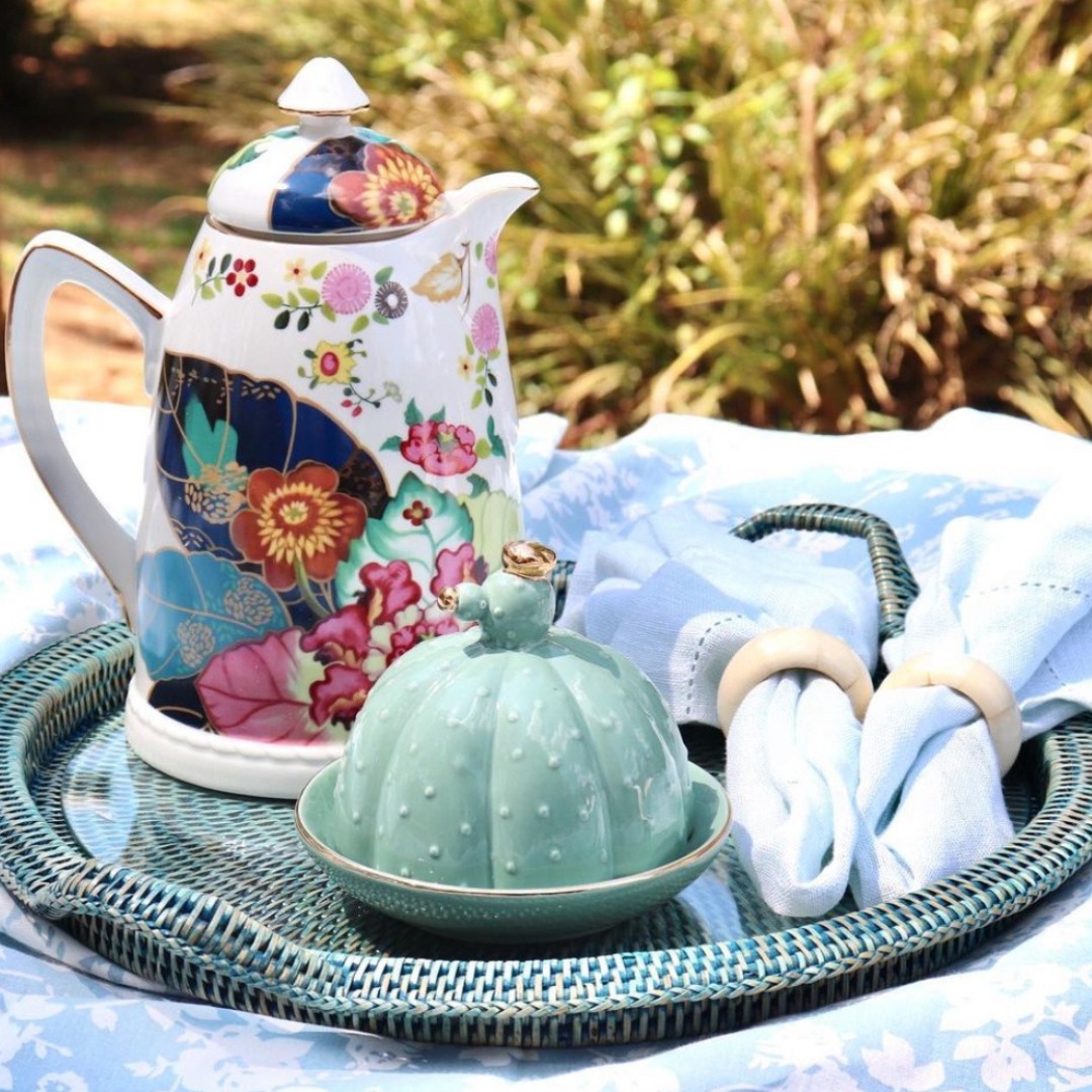 Porcelain Carafe Floral