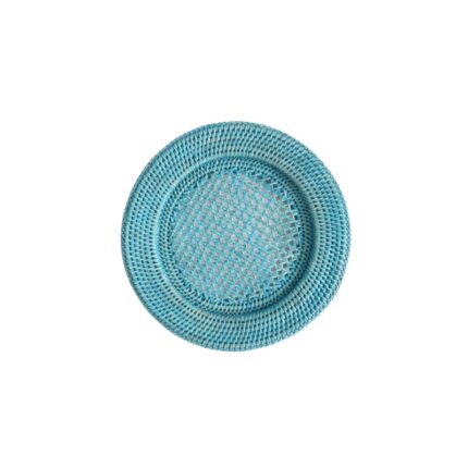 Rattan Underplate Blue