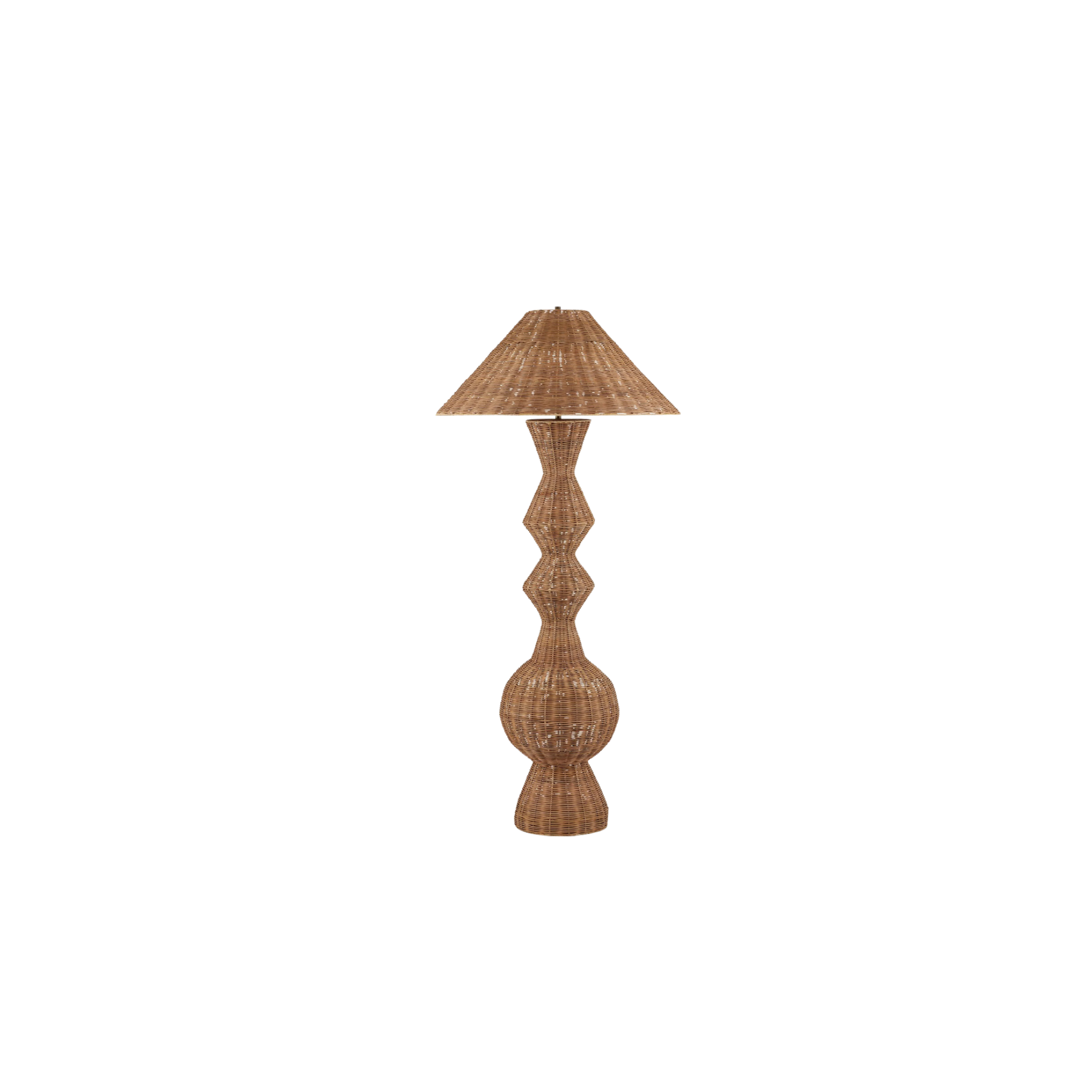 rattan floor lamp