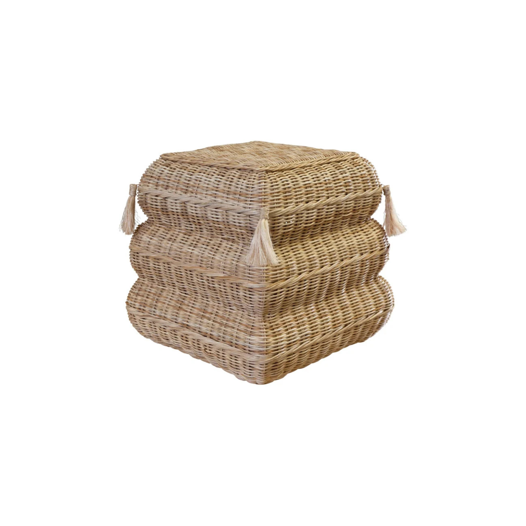rattan puff