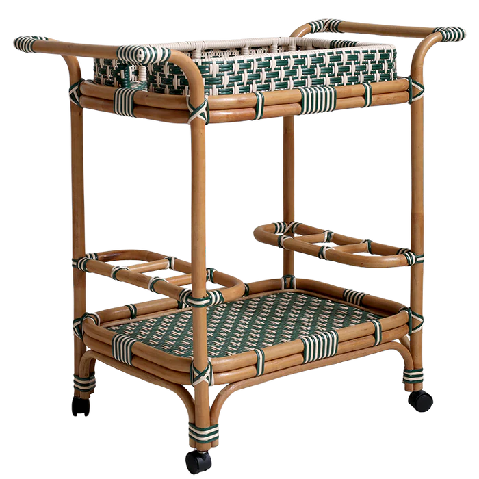 NARVFurniture_RioBarCartGreen_LRCO.png BAR CART RIO - Image 1